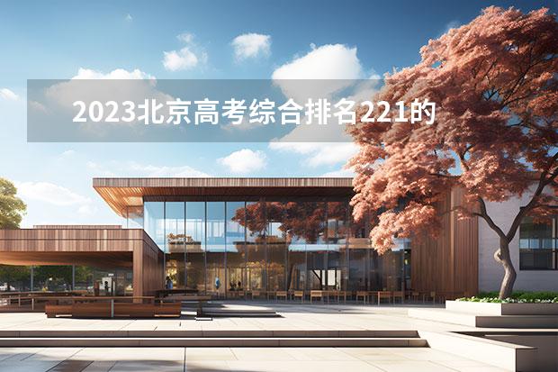 2023北京高考綜合排名221的考生報(bào)什么大學(xué)