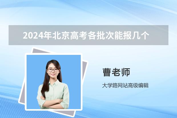 2024年北京高考各批次能報(bào)幾個(gè)志愿